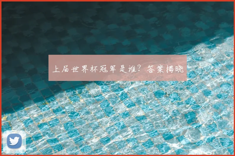 上届世界杯冠军是谁?答案揭晓